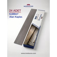 Moducoo Dumanlı Ceviz Kendinden Yapışkanlı Pvc Parke 6,689 M² Su Geçirmez