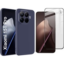 Coolacs Xiaomi Mi 15T Pro ile Uyumlu Esnek Premium Telefon Kılıfı ve 5d Ekranı Tam Kaplar Cam Ekran Koruyucu