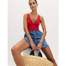 Marks & Spencer V‑yaka Detaylı Mayo