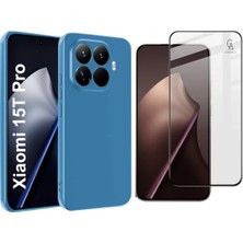 Coolacs Xiaomi Mi 15T Pro ile Uyumlu Esnek Premium Telefon Kılıfı ve 5d Ekranı Tam Kaplar Cam Ekran Koruyucu