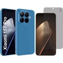 Coolacs Xiaomi Mi 15T Pro Uyumlu Premium Telefon Kılıfı ve Hayalet Privacy Tam Kaplayan Cam Ekran Koruyucu