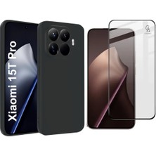 Coolacs Xiaomi Mi 15T Pro ile Uyumlu Esnek Premium Telefon Kılıfı ve 5d Ekranı Tam Kaplar Cam Ekran Koruyucu