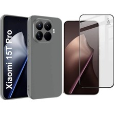 Coolacs Xiaomi Mi 15T Pro ile Uyumlu Esnek Premium Telefon Kılıfı ve 5d Ekranı Tam Kaplar Cam Ekran Koruyucu