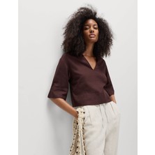 Marks & Spencer Keten Karışımlı Bluz