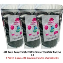 Lotus Teraryum & Egzotik Canlılar Için Koku Giderici 500 gr - 3 Adet