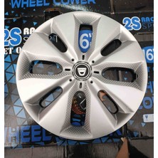 Yk 15 Inç Chevrolet Aveo / Lacetti / Cruze / Epica / Kalos Uyumlu Jant Kapağı 4'lü Takım Amblem Hediyeli
