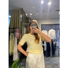 Dilvin Dekoratif Dikişli T-Shirt