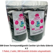 Lotus Teraryum & Egzotik Canlılar Için Koku Giderici 500 gr - 2 Adet
