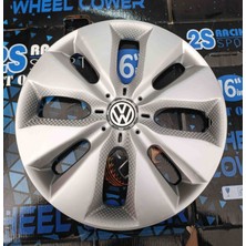 Yk 15 Inç Volkswagen Polo / Golf / Jetta / Bora Uyumlu Jant Kapağı 4'lü Takım Amblem Hediyeli