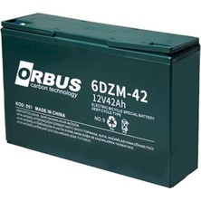 Orbus 12 Volt 42 Amper Elektrikli Bisiklet Aküsü 6dzm-42 (270X77X170 Mm)