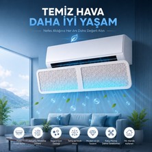 Multizone Klima Yönlendirici Aparat Filtreli Klima Hava Deflektörü Ayarlanabilir Split Klima Uyumlu 90 cm Hava Dağıtıcı Kolay Montaj