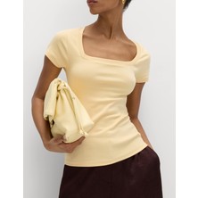 Marks & Spencer Pamuk Karışımlı Kısa Kollu T-Shirt