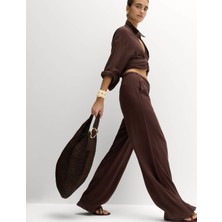Marks & Spencer Keten Karışımlı Pantolon