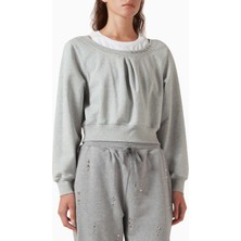 3.1 Phillip Lim Embellished Layer %100 Pamuk Halka Detaylı Tasarım Kadın Bluz