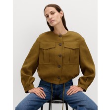 Marks & Spencer Keten Karışımlı Utility Ceket