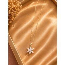 Jammy Jewerly Zirkon Taşlı Kar Çiçeği Kolye