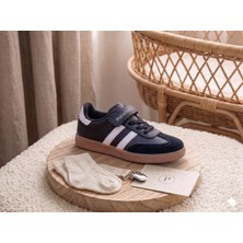Pabuçland Unisex Kız Erkek Çocuk Retro Sneaker Cırtlı Hafif Taban Günlük Spor Ayakkabı