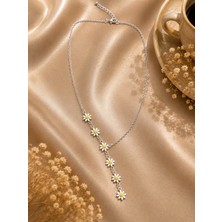 Jammy Jewerly Papatya Detaylı Sallantılı Kadın Kolye