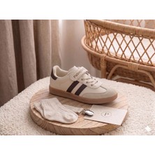 Pabuçland Unisex Kız Erkek Çocuk Retro Sneaker Cırtlı Hafif Taban Günlük Spor Ayakkabı