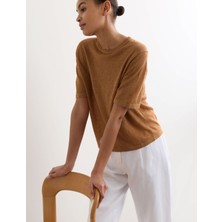 Marks & Spencer %100 Keten Kadın T-Shirt