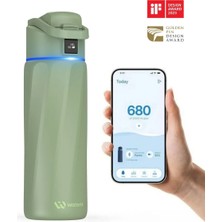 Waterh Boost Akıllı Termos - Hidrasyon Takibi Yapan, Yalıtımlı 946 ml / 32 oz Akıllı Şişe
