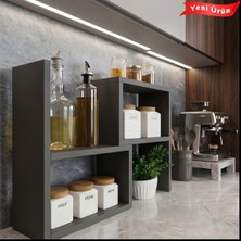 PlatinReyon Ayarlanabilir Tezgah Üstü Raf Mutfak Organizer /çok Amaçlı Düzenleyici/yer Tasarrufu Sağlayan Raf