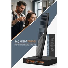 MiraLive Profesyonel Saç Kesim Tarağı Geniş Diş ve Ince Diş Tarak Saç Şekillendirme Düzeltme Tarağı 721397