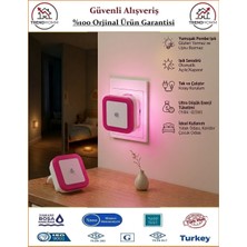 Cata Fotoselli Gece Lambası - Sensörlü Gece Lambası - Orjinal Ürün - Pembe Işık