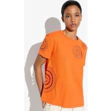 Parfois Kadın Tığ Işlemeli %100 Pamuklu T-Shirt