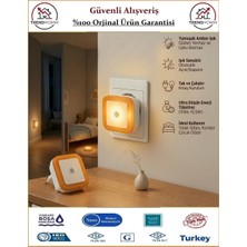 Cata Fotoselli Gece Lambası - Sensörlü Gece Lambası - Orjinal Ürün - Amber Işık