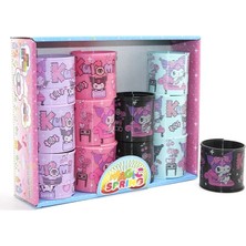 Mudanis Kuromi Baskılı Magic Spring Stres Yayı - Standlı Mor ve Siyah Renk 12'li Seti ALK3987