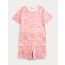 Marks & Spencer Saf Pamuklu Desenli Pijama Takımı