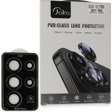 Fırsatkolik Mey Ithalat®  Samsung Galaxy S24 Ultra Pvd Metal Kamera Lens - Siyah