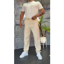 Peerless Store Regular Kalıp Keten Pantolon