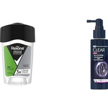 Vuralsin38 Rexona Men Clinical Protection Stick Deodorant Fresh 45 Ml(1) Clear Men Scalp Pro Saç Dökülmesine Karşı Güçlendirici Serum 70 Ml(1)