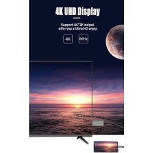 Vuralsin38 Onezero ZR-627 MT57 4K 60hz HDMI Çevirici I-Phone 15 ile Uyumlu Kablo Type-C Thunder-Bolts Altın Uçlu
