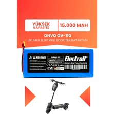 Electroll Onvo OV-110 Uyumlu Batarya (Yüksek Kapasite) Batarya 48V 15AH Elektrikli Scooter Bataryası