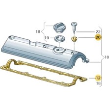Vuralsin38 1.6 Aee Motor Külbütör Kapak Contası 030103483K Vw Polo Hb ile Uyumlu 1994-1999