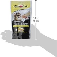 Vuralsin38 Gimcat Nutripockets Kedi Ödülü Peynir Taurin, 60 G