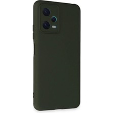 Fırsatkolik Mey Ithalat®   Redmi Note 12 5g Kılıf Nano Içi Kadife Silikon - Koyu Yeşil