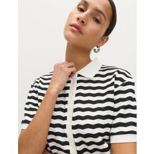 Marks & Spencer Çizgili Polo Yaka Üst