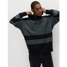 Marks & Spencer Çizgili Pamuklu Sweatshirt