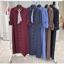 Hülya Moda Fularlı Elbise