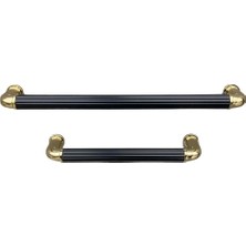 Vuralsin38 4682 Çizgili Modern Kulp /siyah Renk 320 mm Çok Renkli