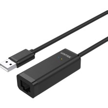 Vuralsin38 Unıtek Y-1468 Usb2.0 - Ethernet 10/100MBPS Dönüştürücü Siyah