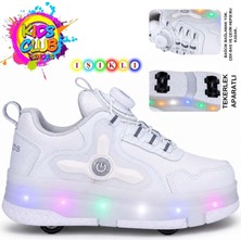 Kocamanlar Ayakkabı Kocamanlar Kids Club Akıllı Bağcıklı Işıklı Ortopedik Patenli Tekerli Çocuk Spor Ayakkabı