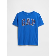 Gap Erkek Çocuk Mavi Gap Logo T-Shirt