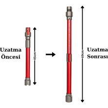 Vitaluxe Dyson V7/V8/V10/V11/V15 Uyumlu Teleskopik Uzatma Borusu