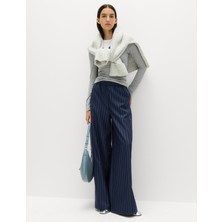 Marks & Spencer Çizgili Geniş Paça Pantolon