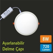 Leday LED Panel Spot (Beyaz) 4000K Gün Işığı 8W